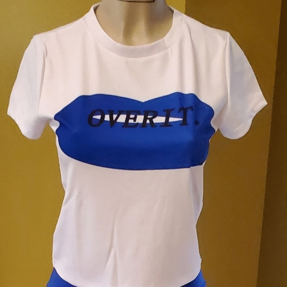 Two-piece (OVER-IT)(BLUE) - Picture 3 of 5